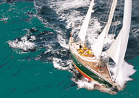 siobhan sailing by martinique